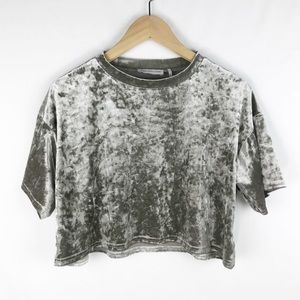 Urban Outfitters Velvet Crop Top size S